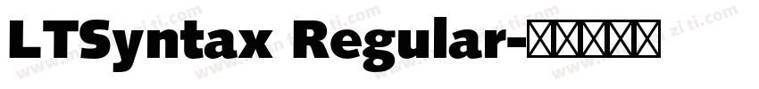 LTSyntax Regular字体转换